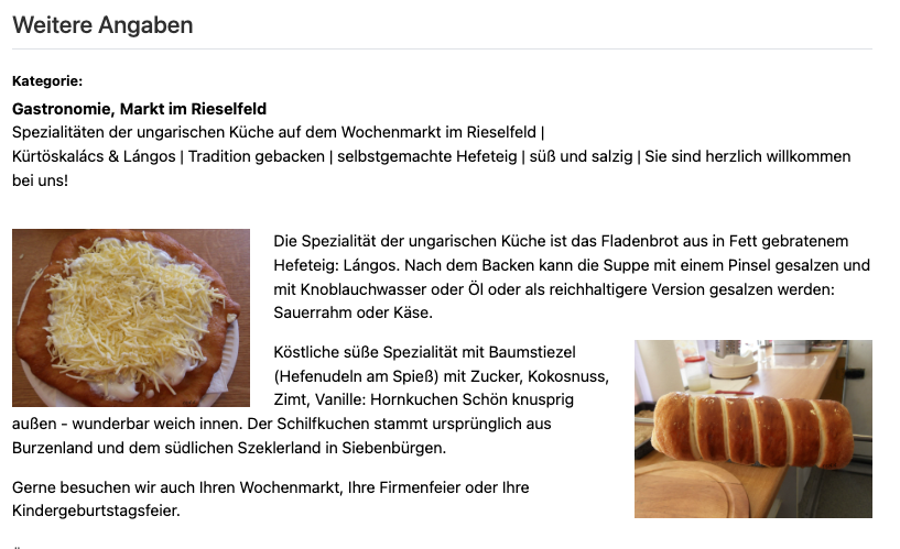Weitere Angaben
